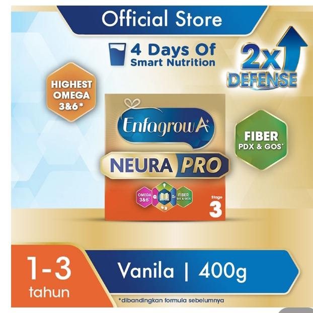 Gambar Enfagrow A+ 3 Susu Pertumbuhan Anak 1-3 Tahun Vanila 400 dari EL NUNO undefined Tokopedia