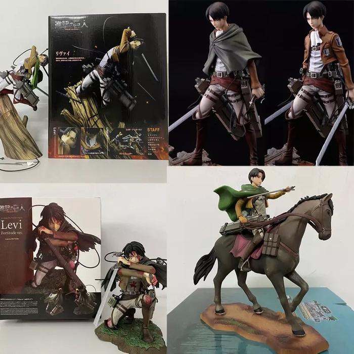 Gambar Original attack on titan action figure levi aren mikasa dari heyphoneshop undefined Tokopedia