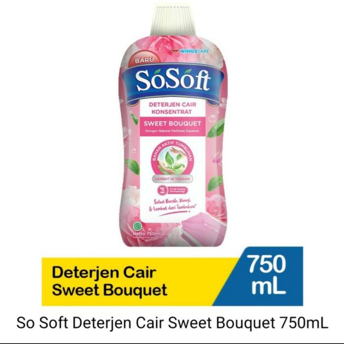 Gambar so soft detergent cair 750 ml - pink dari Ma Store Online undefined Tokopedia