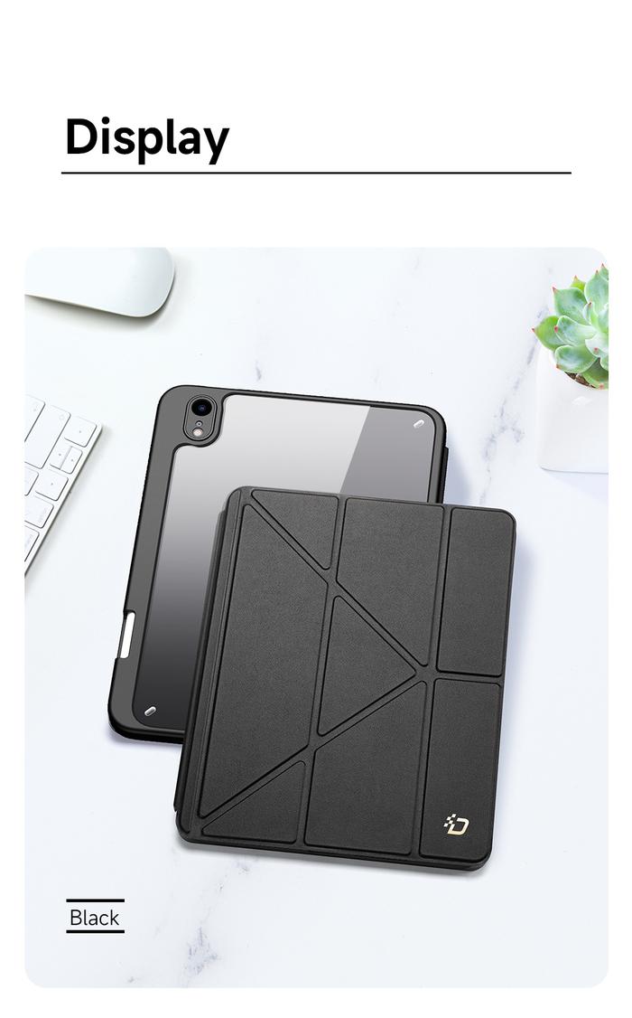 Gambar Dux Ducis Case Compatible for iPad Mini 7 | iPad Mini 6 - MAGI Series Smart Folio Cover Casing - Hitam, iPad Mini 6 dari Gojali.id undefined Tokopedia