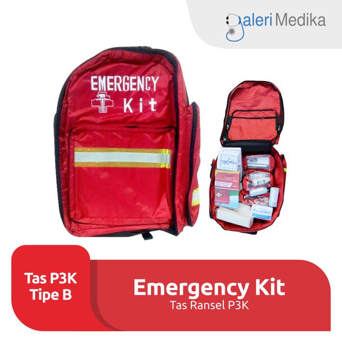 Gambar Tas Ransel P3K Emergency Kit Tipe B Lengkap Dengan Isi dari Galeri Medika Jakarta undefined Tokopedia