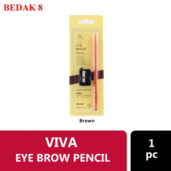 Gambar Pensil Alis / Eyebrow Viva Original (ASLI) 100% - Dark Brown dari BEDAK 8 undefined 4 Tokopedia
