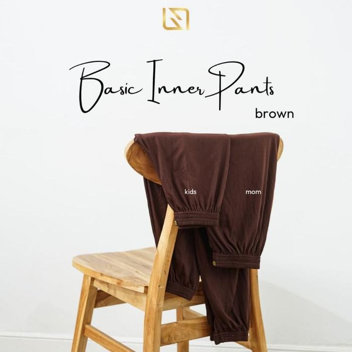 Gambar Basic Inner Pants mom (loose) by NUKA - brown, standar dari hasna_cahayamata undefined Tokopedia