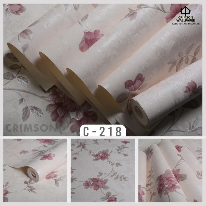 Gambar Wallpaper Motif Bunga Terbaru - C-218 dari CRIMSON INTERIOR undefined Tokopedia
