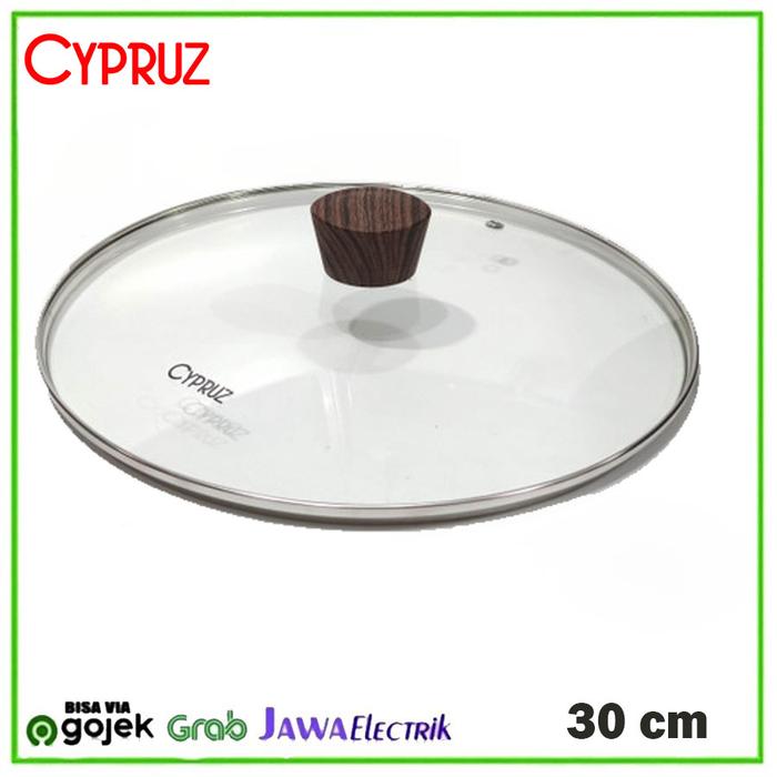 Gambar CYPRUZ Tutup kuali tutup kaca panci tutup frywok 18cm 20cm 24cm 30cm - 30cm dari Jawa Electrik undefined Tokopedia