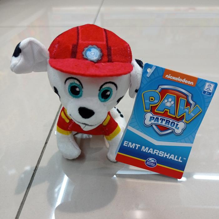 Gambar Boneka Paw Patrol Mini Plush Everest Rocky Marshall Skye Chase Rubble - Marshall dari Happy Bunny Toys undefined Tokopedia