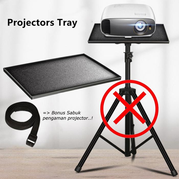 Gambar Standing Tripod Projector Meja Proyektor, Stand Tripod Adjustable Tray - TRAY dari Putra Bracket undefined Tokopedia