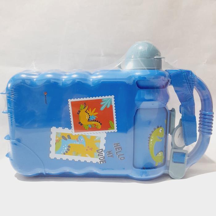 Gambar Tempat Makan Anak 1 Set Tempat Minum Lunch Box Technoplast - Biru dari Toko Yen Yen Kediri undefined Tokopedia