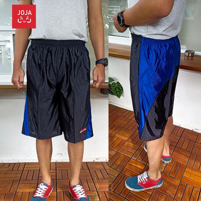 Gambar Celana Pendek Pria Jumbo Kolor Big Size XXXL Olah Raga Basket Lari Gym - Hitam, XL dari JURAGAN ONLINE JAKARTA undefined Tokopedia