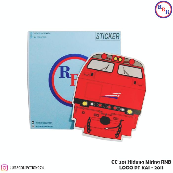Gambar Stiker Kereta - CC 201 HIDUNG MIRING RNB LOGO PT KAI 2011 dari R3 COLLECTION undefined Tokopedia
