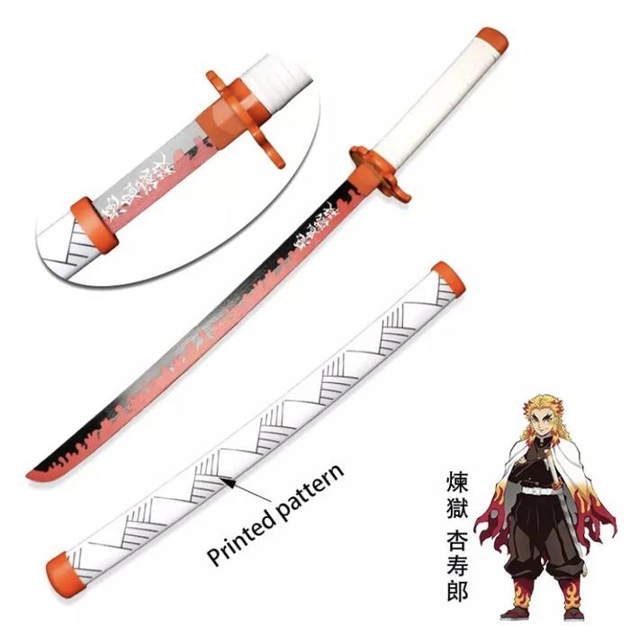 Gambar DP PO Nichirin Sword Pedang Hashira Kimetsu no Yaiba Demon Slayer - Rengoku dari MenTjit City undefined Tokopedia