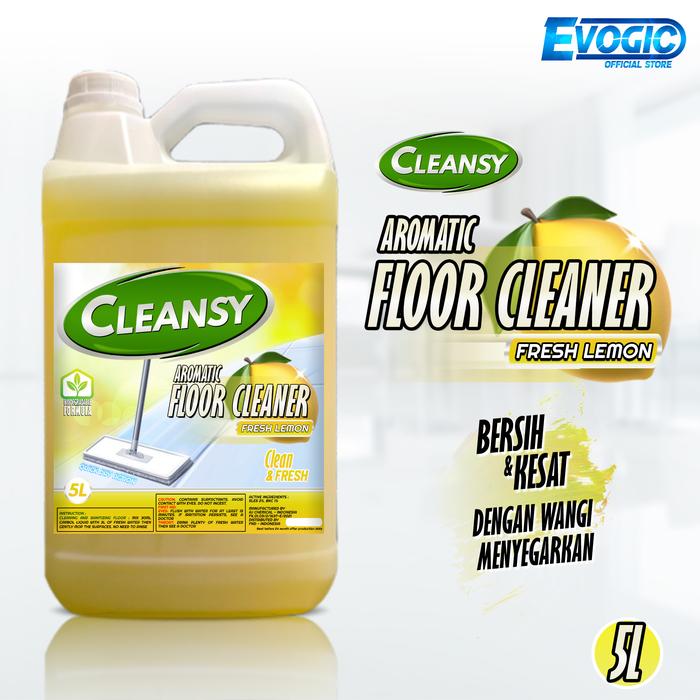 Gambar Cleansy aromatic floor cleaner pembersih lantai anti bakteri 5L - Fresh Lemon dari evogic official store undefined Tokopedia