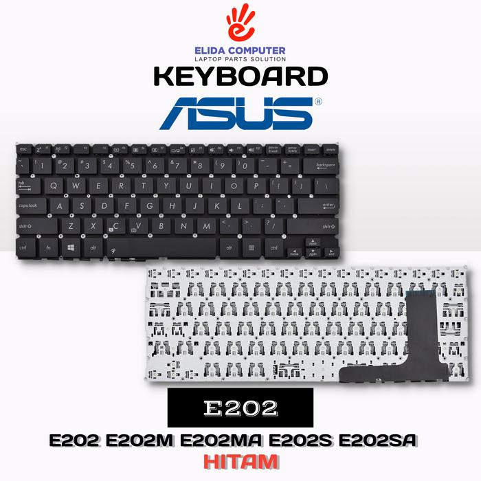 Gambar Keyboard Asus E202M E202MA E202S E202SA E203 E203NAH E203SA TP203 - Hitam dari ElidaComputer undefined Tokopedia