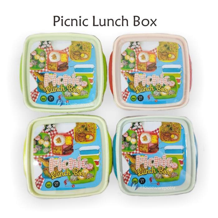 Gambar Tempat Makan KIARA Kotak Makan Misting Bekal Lunch Box Picnic Kiara dari Mitraaren undefined Tokopedia