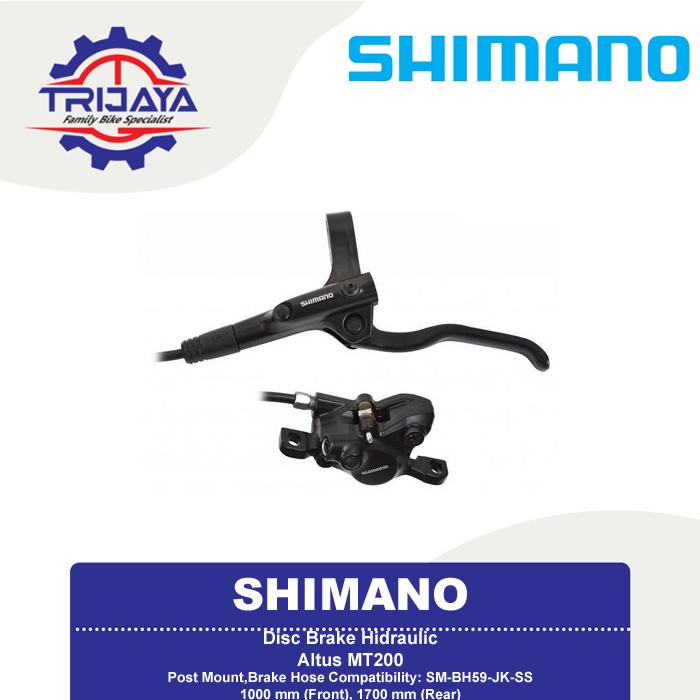 Gambar Shimano Altus MT200 Disc Brake Hidraulic Rem Sepeda Set dari Trijaya Bike Shop undefined Tokopedia