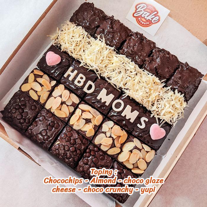 Jual kue brownies fudgy sekat roti ulang tahun bisa request tulisan ...
