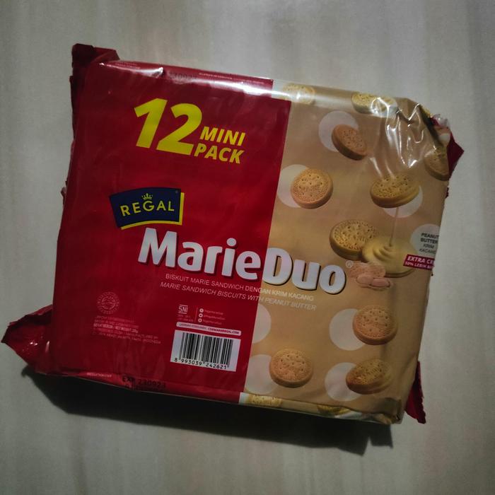 Gambar Regal Marie Duo MINI PACK Chocolate/Peanut/Vanilla (12x20g) - Peanut dari Banyak Jajan Shop undefined Tokopedia