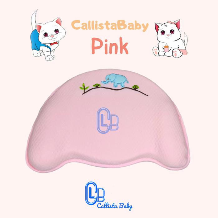 Gambar Bantal Bayi / Bantal Peyang Bayi / Memory Foam / Batal Bayi Memory Foa - Pink motif dari BathRoomSolution undefined Tokopedia