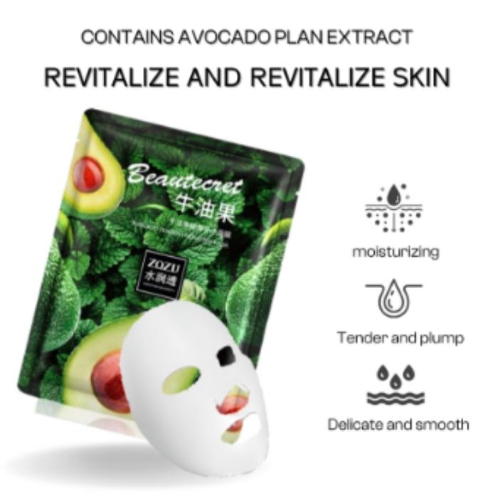 Gambar Zozu masker wajah 24k gold pure acid sheet mask avocado vitamin c - Avocado dari KingMonth undefined Tokopedia