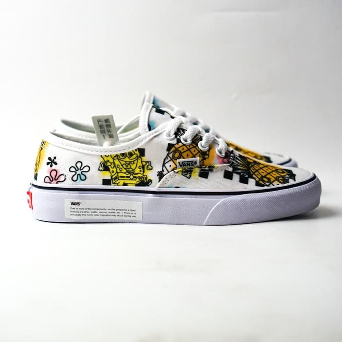 Jual Sepatu Vans Authentic Spongebob Putih, 40 Kota