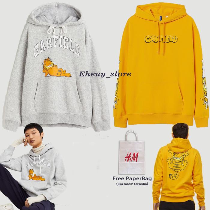 Jual Hoodie Hu0026M Garfield Original Hoodie GARFIELD HnM WANITA PRIA - Kuning,  XL - Jakarta Timur - Eheuy_store.id | Tokopedia
