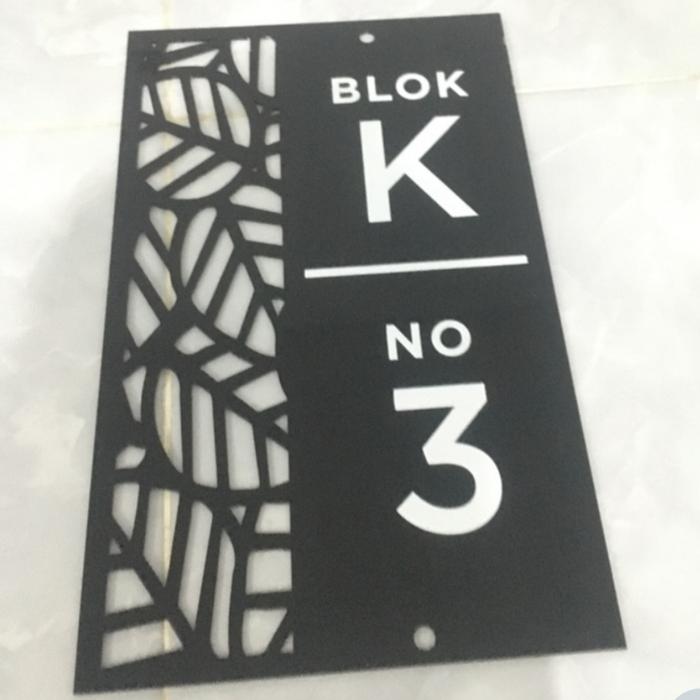 Gambar NOMOR RUMAH MINIMALIS, NOMOR RUMAH TIMBUL, NOMOR RUMAH EXCLUSIVE. - 25x14cm POTRAIT dari DSAQUASCAPE undefined Tokopedia
