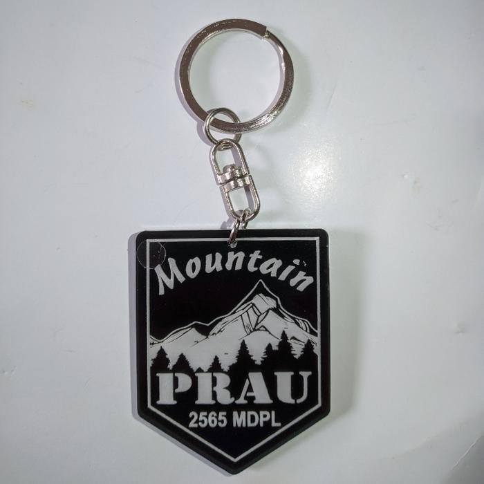 Gambar Gantungan kunci akrilik acrylic acrilic gunung Prau ganci grafir - Prau 2 dari Langkah Pendaki undefined Tokopedia