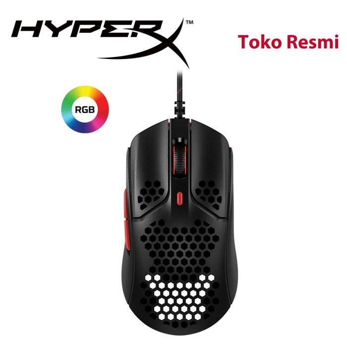 Gambar Mouse Gaming HyperX Pulsefire Haste | Wired - BlackRed dari Central Technology Computer undefined Tokopedia