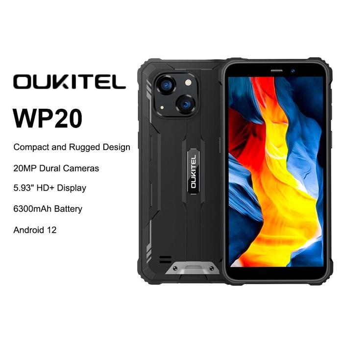 OUKITEL WP20 スマホ – ブラック＆オレンジ OUKITEL WP20 スマホ