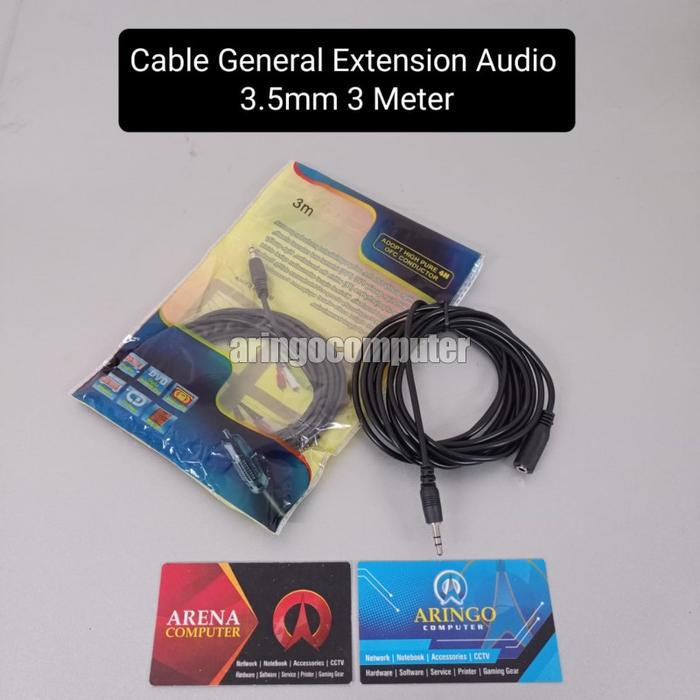 Gambar Cable General Extension Audio 3.5mm 3 Meter dari Aringo Computer Samarinda undefined Tokopedia