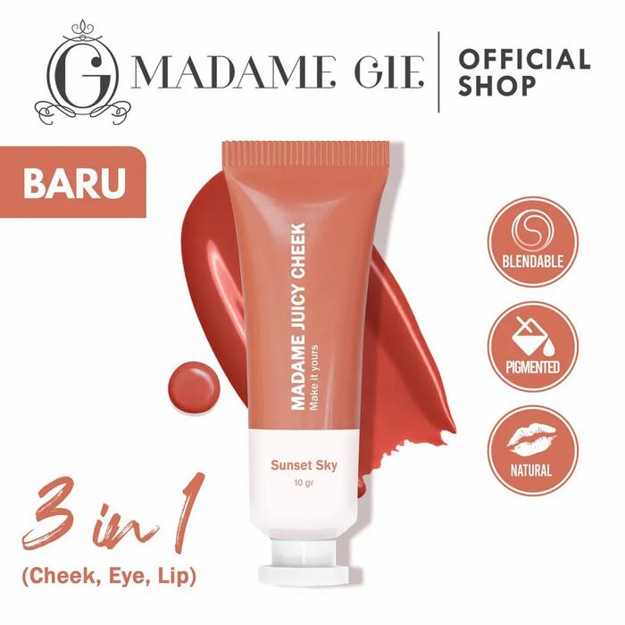 Gambar Madame Gie Juicy Chek - Make Up Blush On - 04 sunset sky dari Nanishop354 undefined Tokopedia