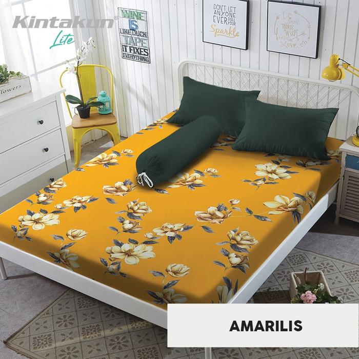 Gambar Kintakun Sprei New LITE Queen Size UK. 160X200 cm - Amarilis dari Homeklik Living undefined Tokopedia