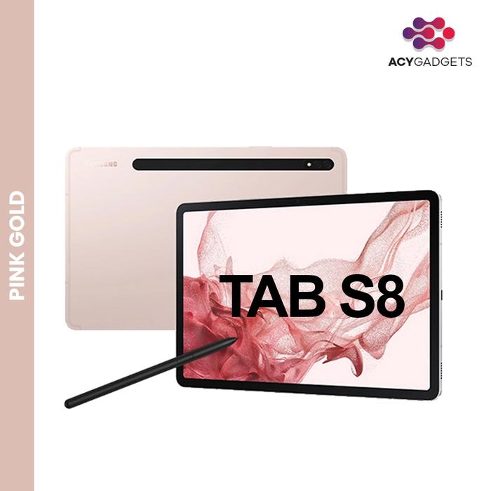 Gambar SAMSUNG GALAXY TAB S8 5G 8/128GB GARANSI RESMI SEIN - Pink Gold dari ACY Gadget Official undefined Tokopedia