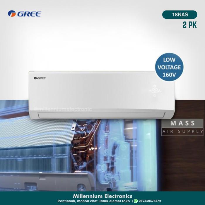 Gambar AC GREE 2 PK 18NAS STANDARD dari Millennium Electronic undefined Tokopedia