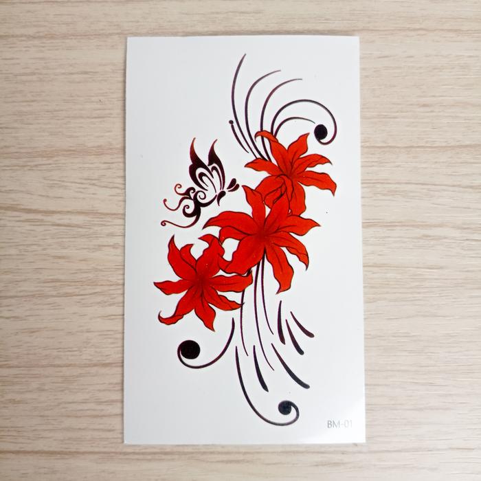 Gambar Grosir Termurah Tato Bunga Spider lily - Tatto Temporer KODE BM - BM-13 dari febtatto 3 undefined 4 Tokopedia