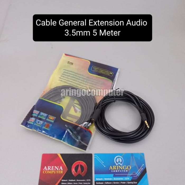 Gambar Cable General Extension Audio 3.5mm 5 Meter dari Aringo Computer Samarinda undefined Tokopedia
