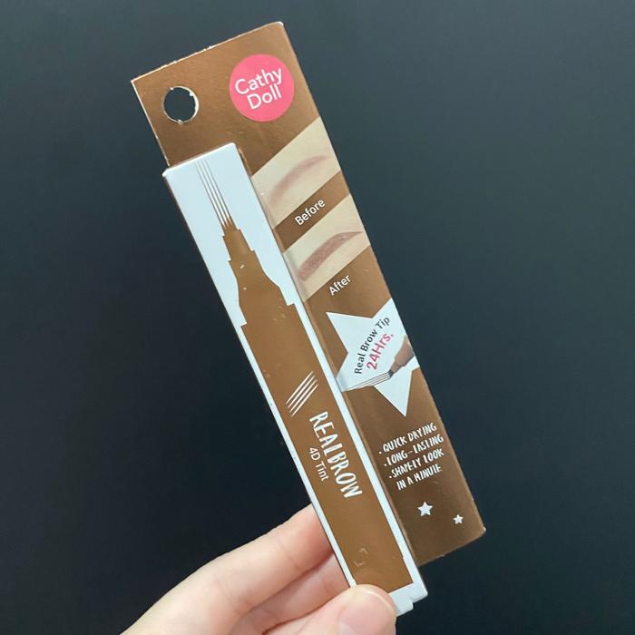 Gambar Cathy Doll Realbrow 4D Tatto Tint 24Hrs / Eyebrow / Pensil Alis - #03 Dark Brown dari shierraa undefined Tokopedia