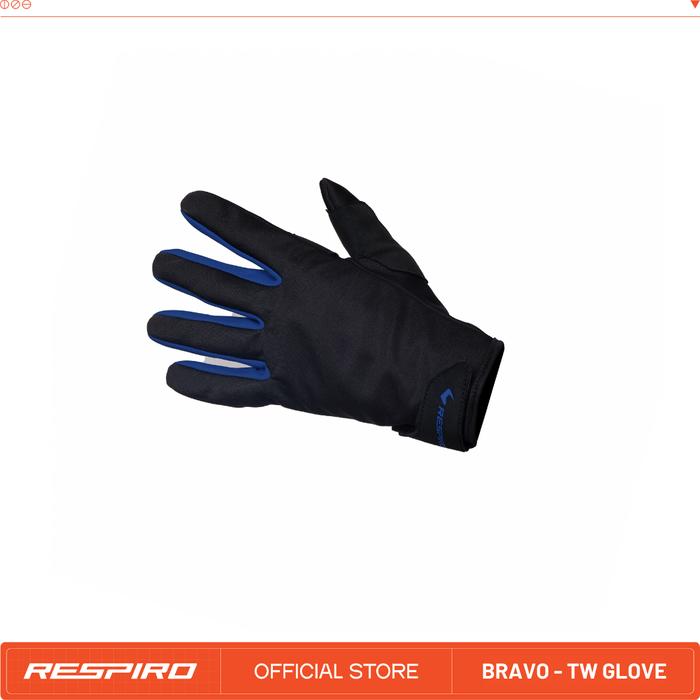 Gambar Respiro Bravo TW Black | Sarung Tangan Pengendara Motor Harian - Blue, S dari Respiro Indonesia undefined Tokopedia