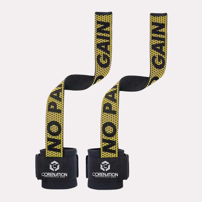 Gambar CoreNation Active Wrist Wrap Strap Support Wrist Wrap Wristband Weight Lifting Gym Fitness - WIDE FASTGRIP - YELLOW dari CoreNation Active undefined Tokopedia