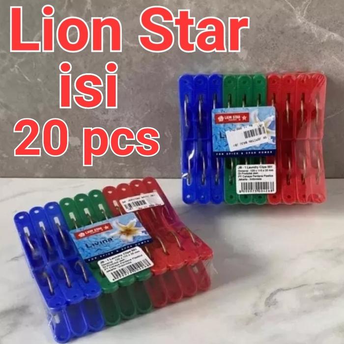 Gambar JEPITAN BAJU/JEPITAN JEMURAN/UKURAN JEPITAN BESAR/DIJAMIN/ISI 20PCS dari SENTRAL HOUSEWARE undefined Tokopedia