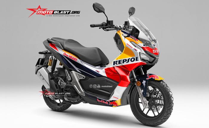 Gambar Decal stiker Honda ADV 160 Repsol motogp 2022 mm93 Fullbody motoblast - Supergloss dari motoblast undefined Tokopedia