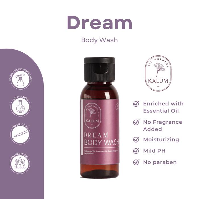 Gambar 60ML - KALUM BOTANICAL MOISTURIZER SABUN CAIR - DREAM dari kalum.botanical undefined Tokopedia