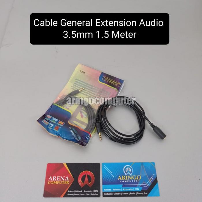 Gambar Cable General Extension Audio 3.5mm 1.5 Meter dari Aringo Computer Samarinda undefined Tokopedia