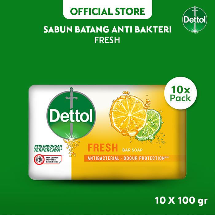 Promo Harga Dettol Bar Soap Fresh 100 gr - Tokopedia