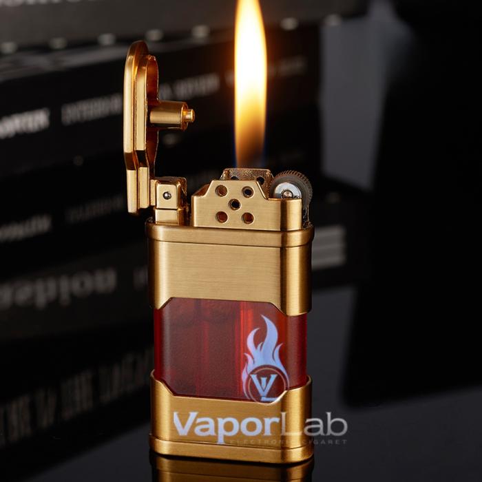 Gambar mancis korek api vintage transparant gas lighter unik murah gift - 1816 GOLD MERAH dari vstore official undefined Tokopedia