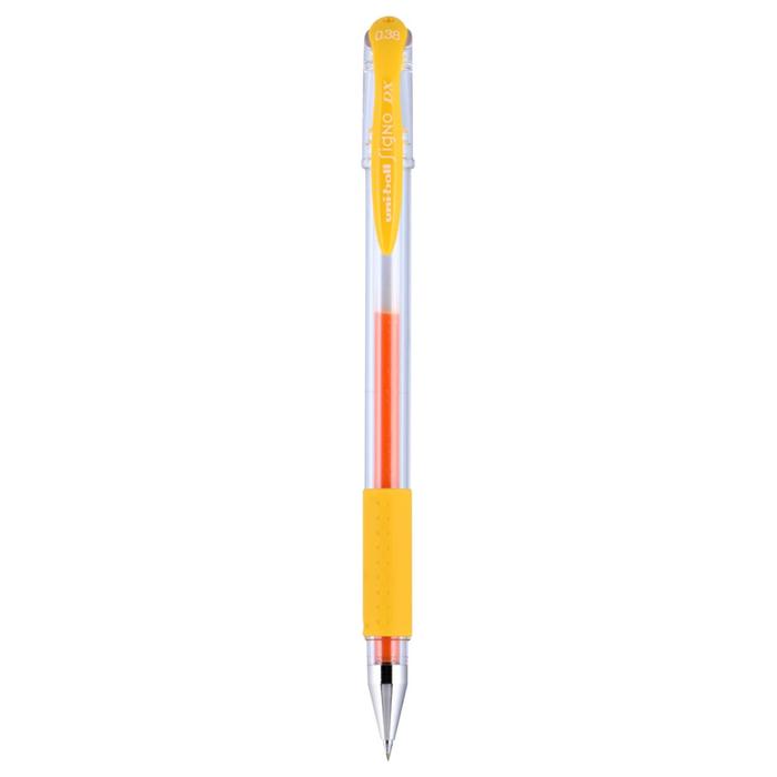 Gambar Uni UniBall Signo DX 0.38mm Mitsubishi Gel Ink Pen UM-151 - Golden Yellow dari Papenery undefined Tokopedia