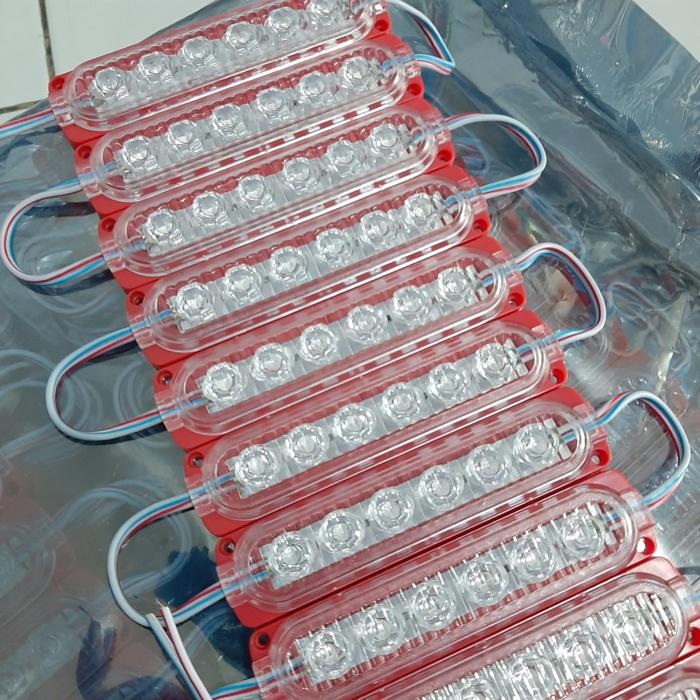 Gambar LAMPU LED MODUL 6 MATA 12VOLT WARNA - Merah dari Auchero undefined Tokopedia