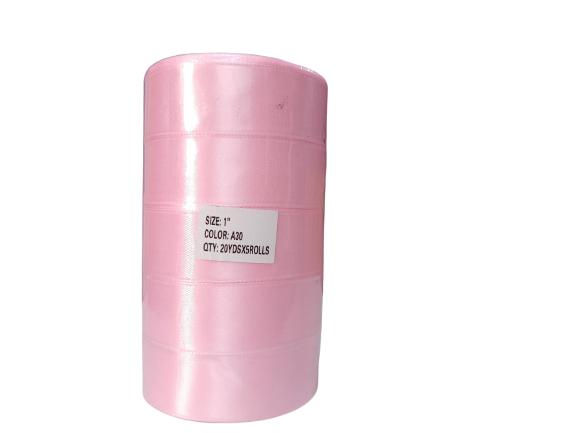 Gambar Pita Satin Warna Ukuran 1 inchi per Slop Isi 5 Roll - Pink Baby, 2,5cm /Slop dari Dwijaya Official Store undefined Tokopedia