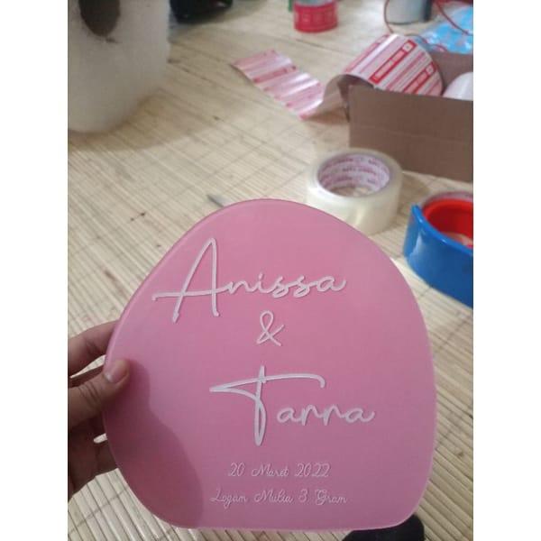 Gambar Akrilik Warna DESIGN B Hiasan Mahar | Dekorasi mahar DIY - FULL GRAFIR, S(18X20) dari sinopinopi undefined Tokopedia