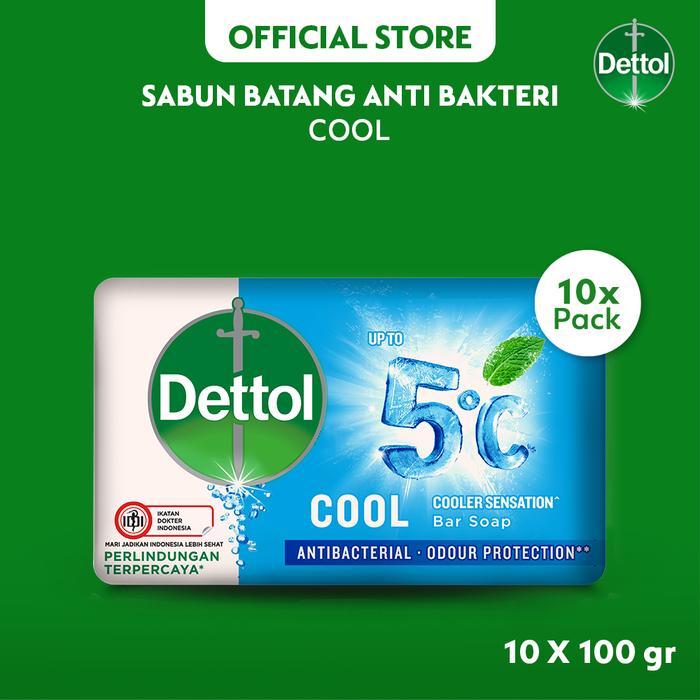 Promo Harga Dettol Bar Soap Cool 100 gr - Tokopedia